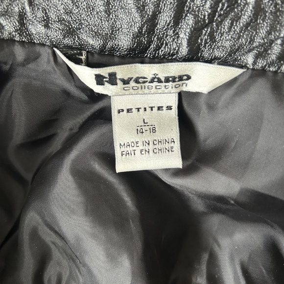 Nygard leather embroidered jacket size petites Large 14-18 - Picture 8 of 8